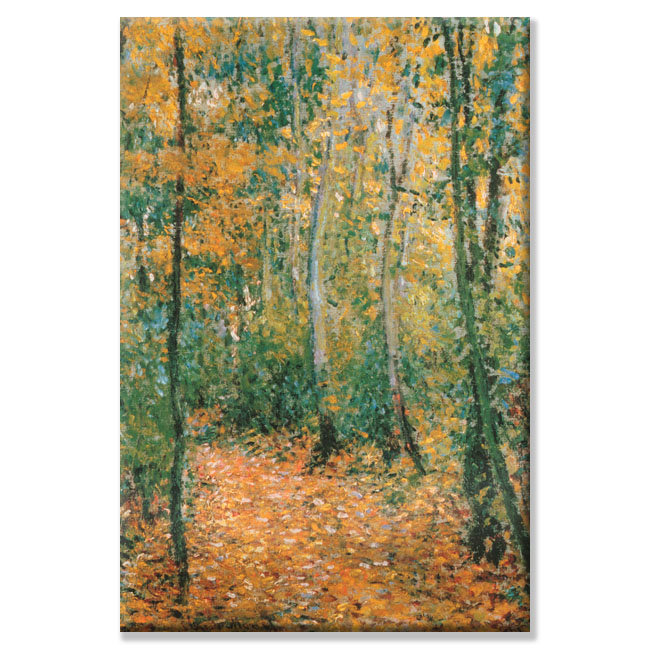 Wood Lane Impressionist Landscape Canvas Print for Kids