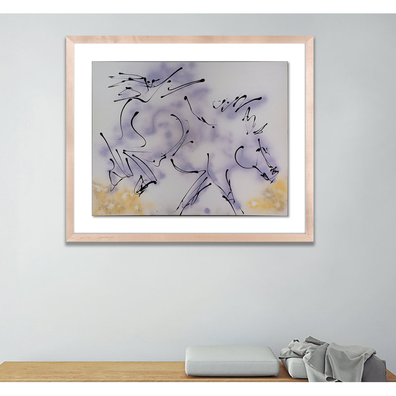 Couples II Painting by Donna Bernstein, Natural, 33" H x 40" W x 2.5" D