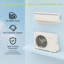 Mini pompe à chaleur divisée sans conduit 18000BTU 21 Seer2 208-230V Wifi Alexa R454b avec ensemble d'installation, 1200 pieds carrés