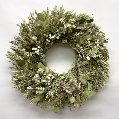 Dried Kent Beauty and Eucalyptus Spring Wreath