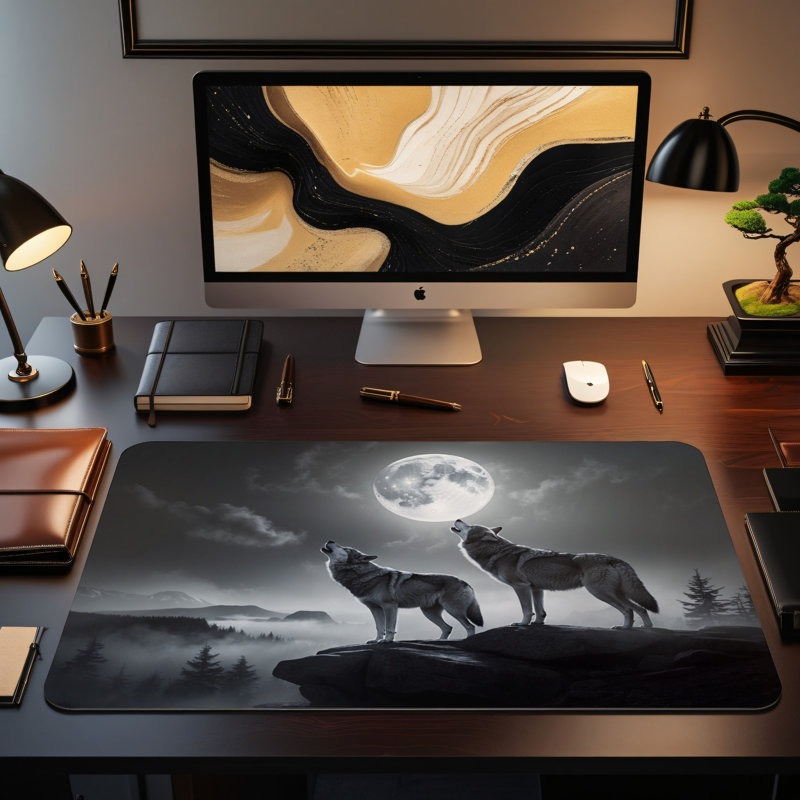 Polyester Desk Pad, 14.4x12.1