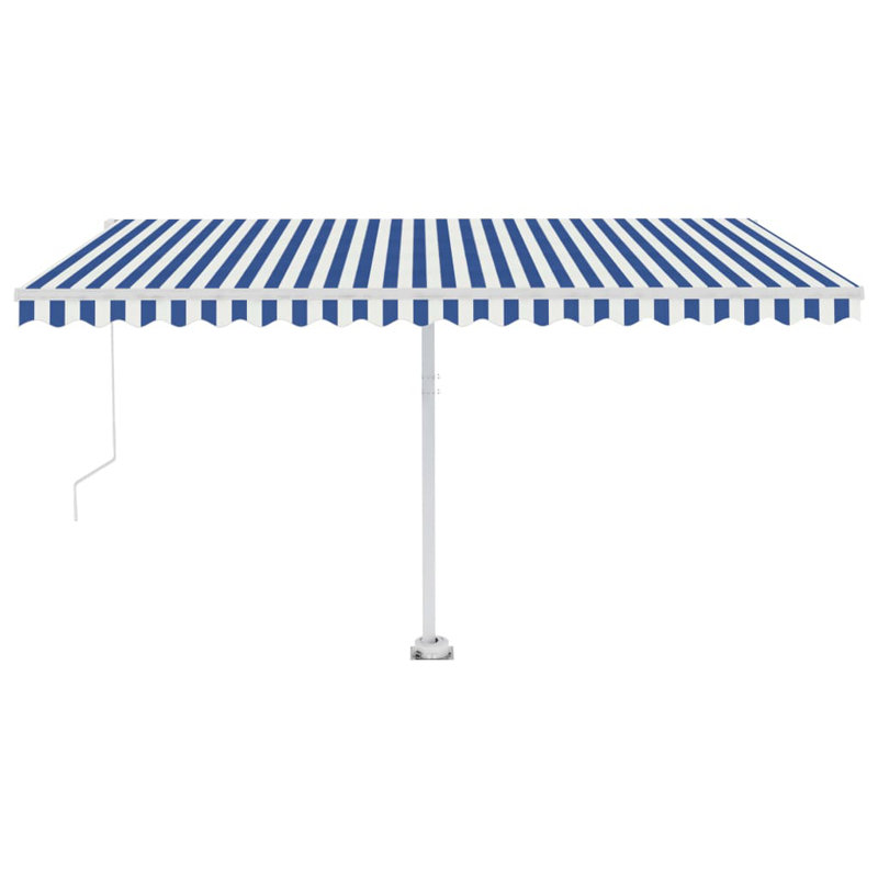 Auvent rétractable avec manivelle VidaXL, H 96,46 po x l 157,48 po x P 118,11 po
