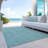 Washable Floral Indoor / Outdoor Rug-452104885