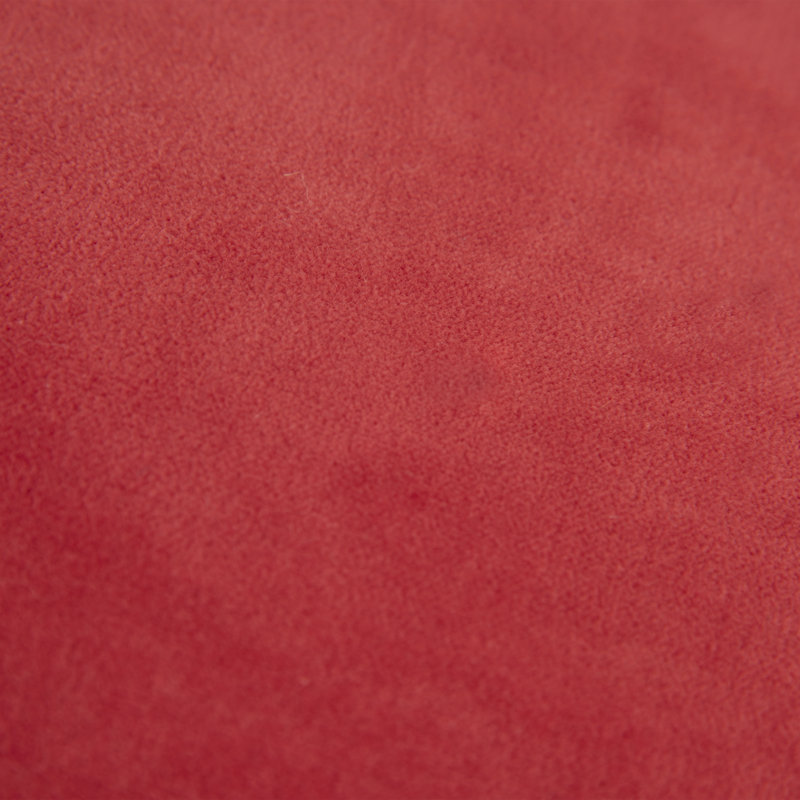 Medium Ruby Cotton Velvet Square Throw Pillow