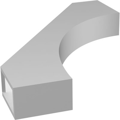 3"W x 18"D x 24"H Westlake Architectural Grade PVC Knee Brace
