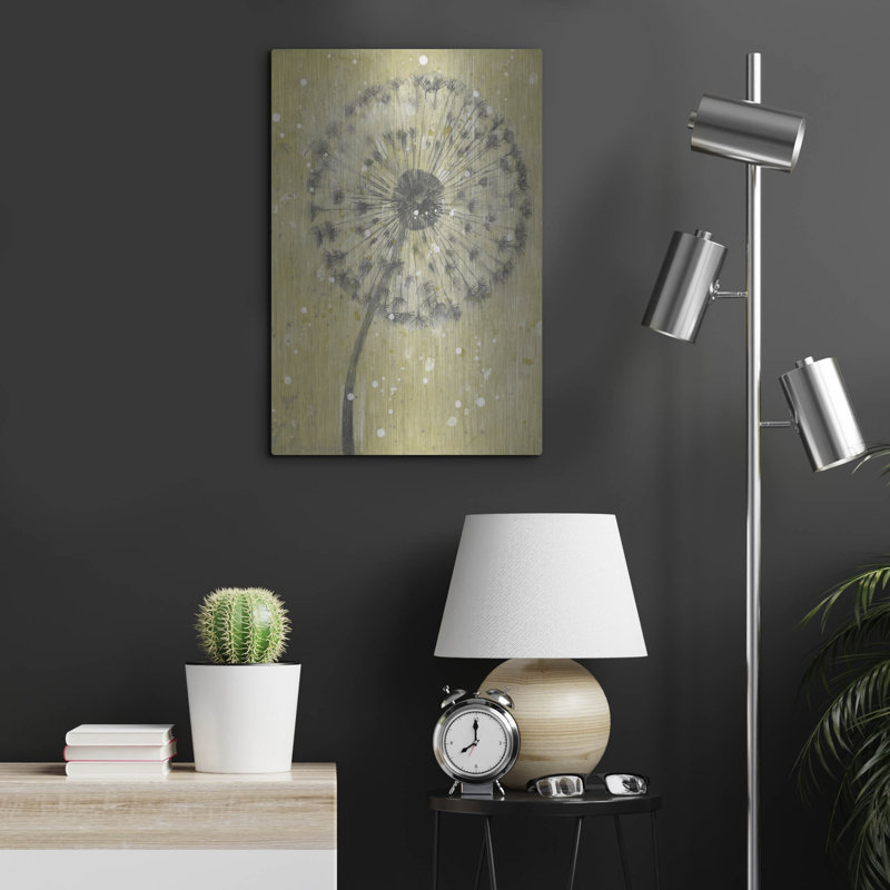 Lark Manor ™ «Dandelion Abstract I» par Tim O'Toole, art mural en métal, H 24 po x l 16 po