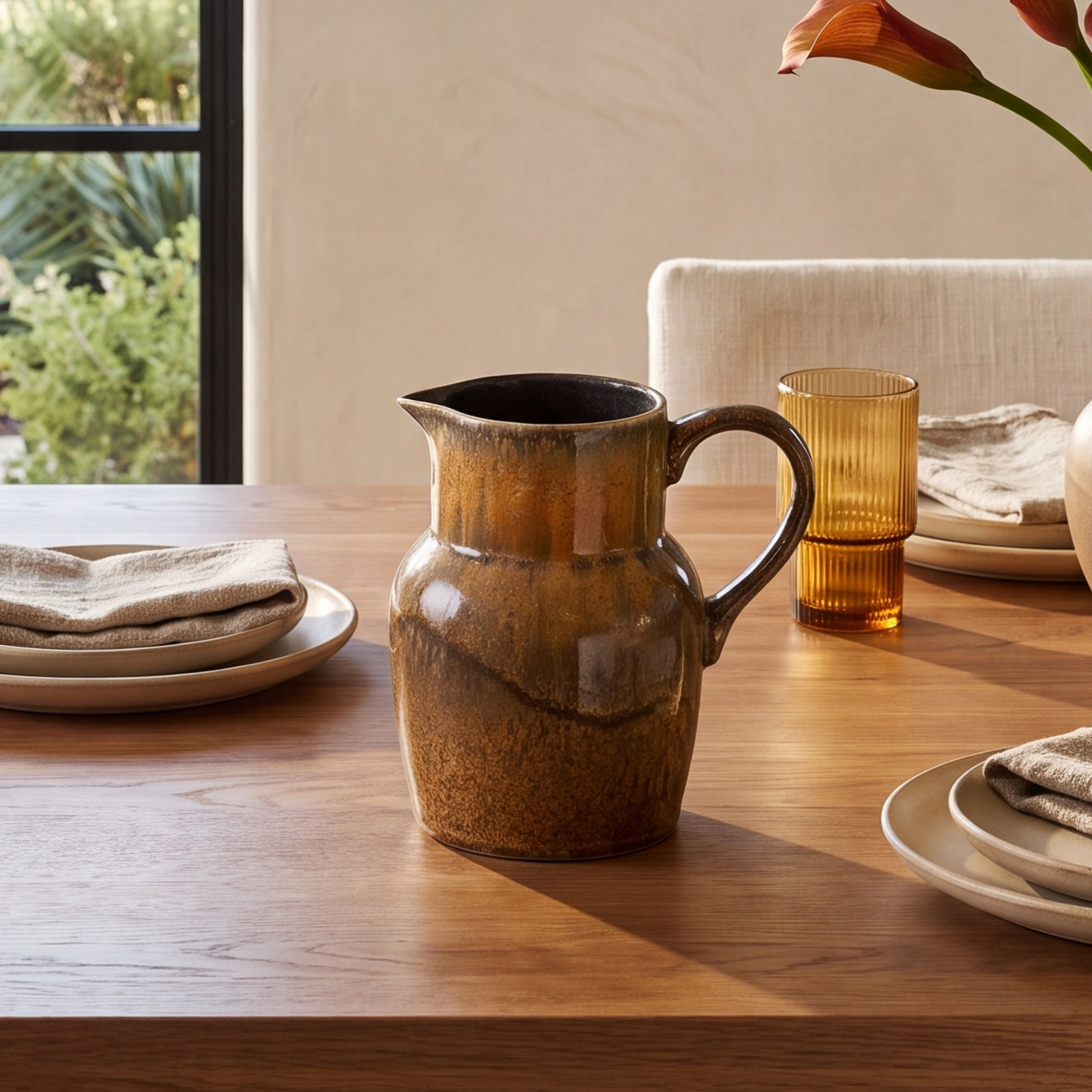 Poterie 53oz. Stoneware Pitcher