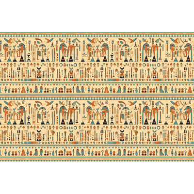 Egyptian Mythology Yellow Microfiber Comforter