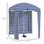 Cabana d'extérieur à volants avec murs Outsunny