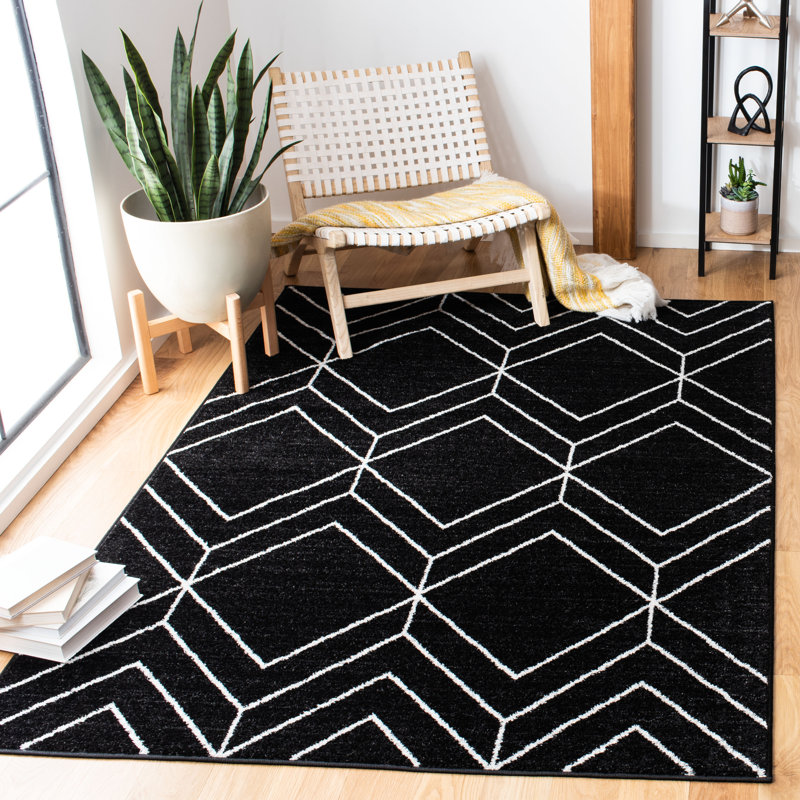 Trocadero Geometric Hand Woven Area Rug, Rectangle 155 x 229 cm