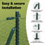 Hexagon Fence Green Steel-1239801286