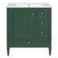 Meuble-lavabo 30 po avec lavabo en céramique, meuble-lavabo à 3 tiroirs-242384573-242384569
