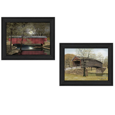 "Bridges", art mural encadré tendance, décoration murale moderne pour décoration de salon, chambre à coucher et maison de campagne par Billy Jacobs