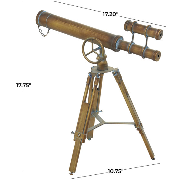 Handcrafted Stand Telescope, 27 inches Tall