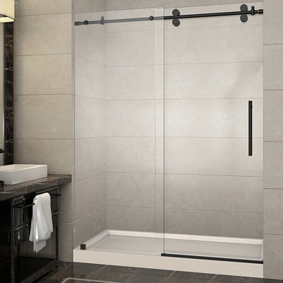 Langham 77.5" H Frameless Shower Door