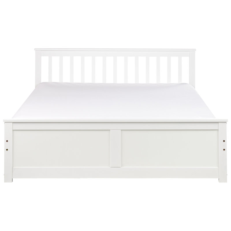Abdurahmon Storage Bed, White, European Kingsize (160 x 200 cm)