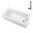 Streamline 60 in. x 30 in. Acrylic Right-Hand Drain Alcove Bathtub in Glossy White With External Drain-101699347