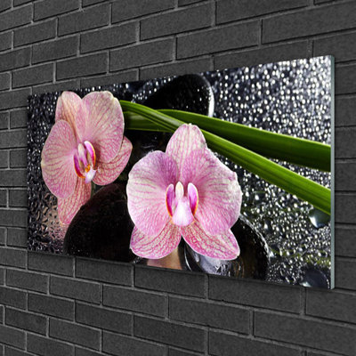 Flowers Floral - Unframed Photograph on Glass