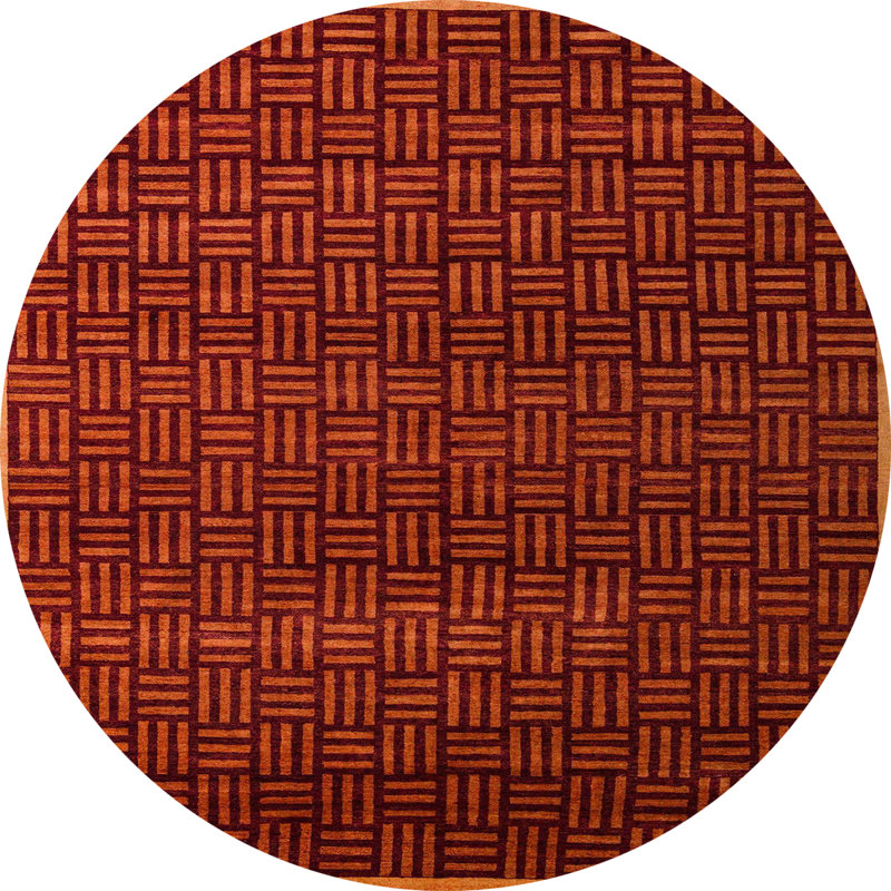 Abstract Indoor Rug, Round 6'