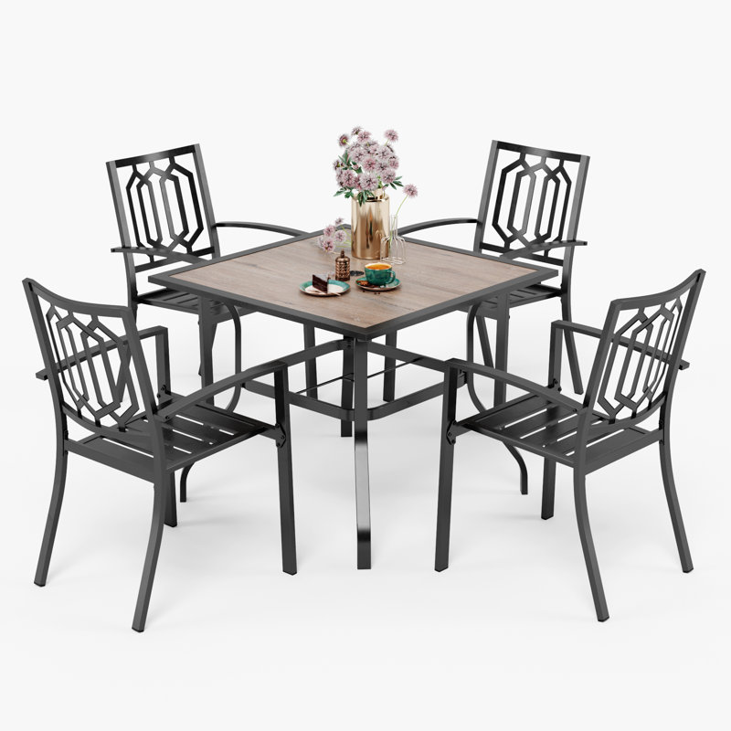 4 - Person Patio Dining Set with Square Table