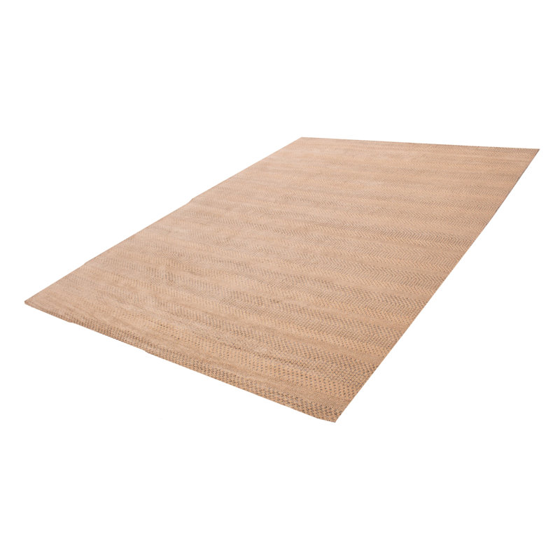 Tapis beige en soie ombre 10 pi 1 po x 13 pi 9 po