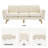 Havens 84'' Mid-Century Modern Upholstered Sofa, Solid Wood Frame & Legs, 3-Seat Couch for Living Room-832649630