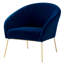 Fauteuil demi-tonneau en velours 31 po Lucent-1784623170