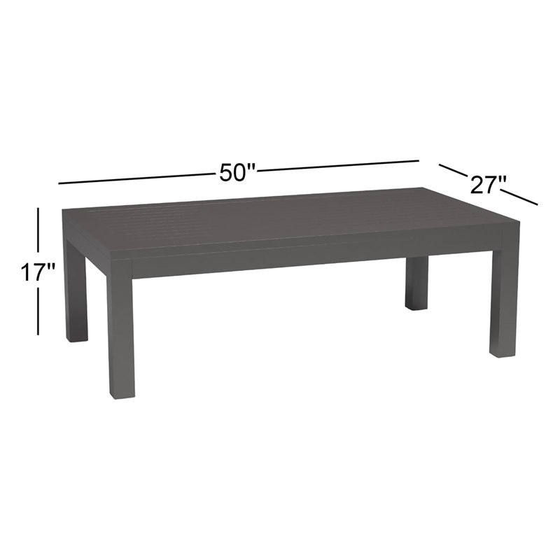 Vegas Powder Coated Aluminum Coffee Table