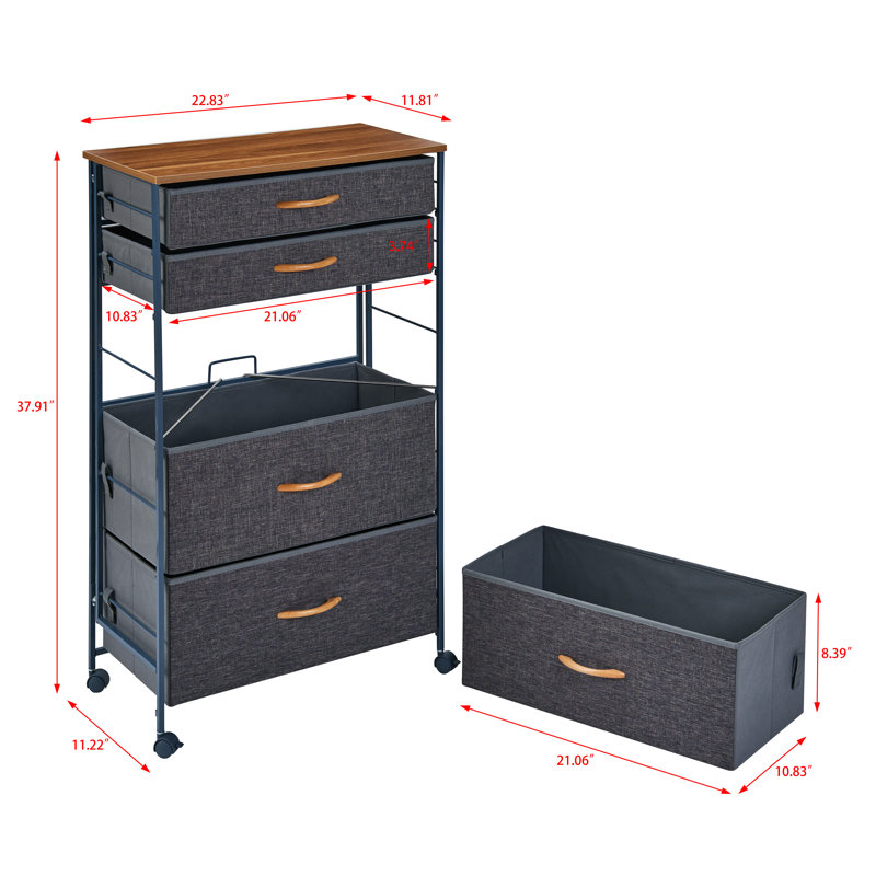 Alxander 5 Drawer Storage Drawer