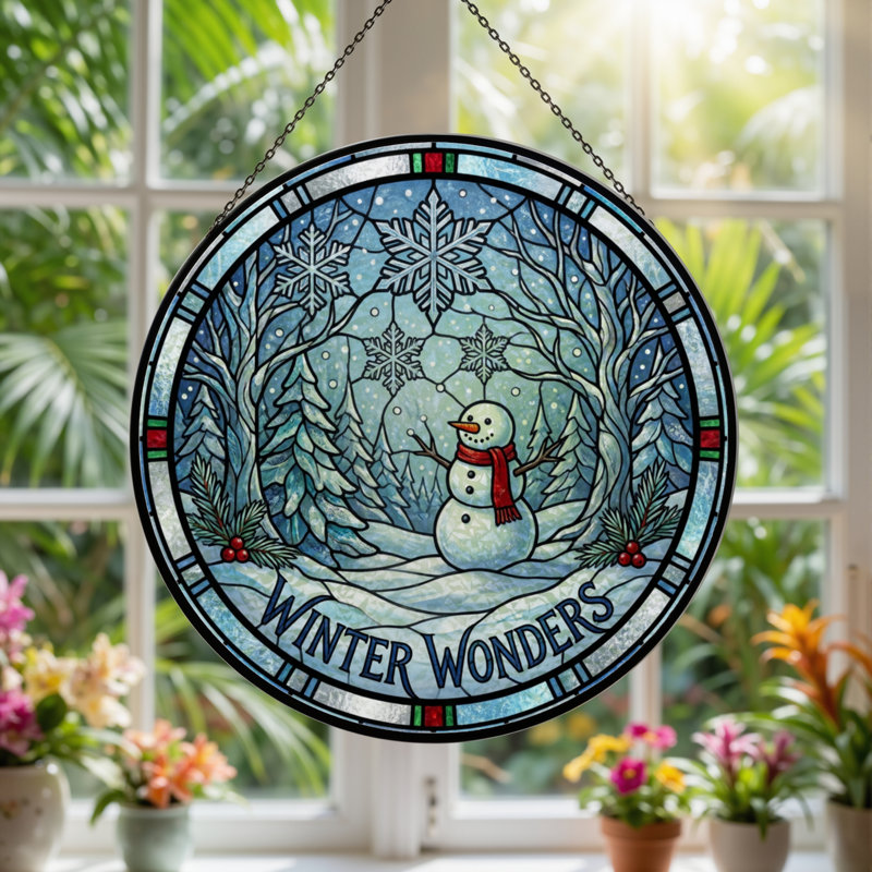 Vitrail 12 "H Winter Wonders