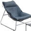 Metal Outdoor Lounge Chair with Ottoman