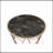 Engineering Stone Glass Top Coffee Table