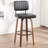 Upholstered Swivel Bar Stool with Wood Frame-113262447-113262444
