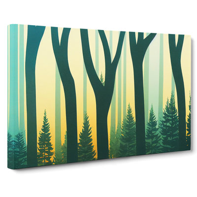 Snazzy Forest - Wrapped Canvas Print
