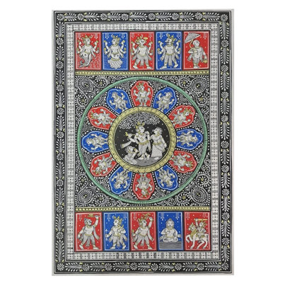 Fluting Krishna And Dashavatar Story | Natural Stone Colors | By Surendra Nath Swain