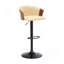 Tabouret de bar réglable en bois noir-397481738
