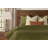 Pleated Velvet Olive Green Duvet Cover & Insert Set-73091766