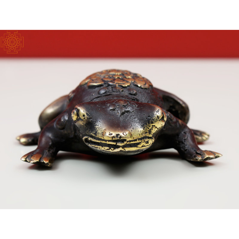 Petite grenouille en laiton Aiylah, Noir