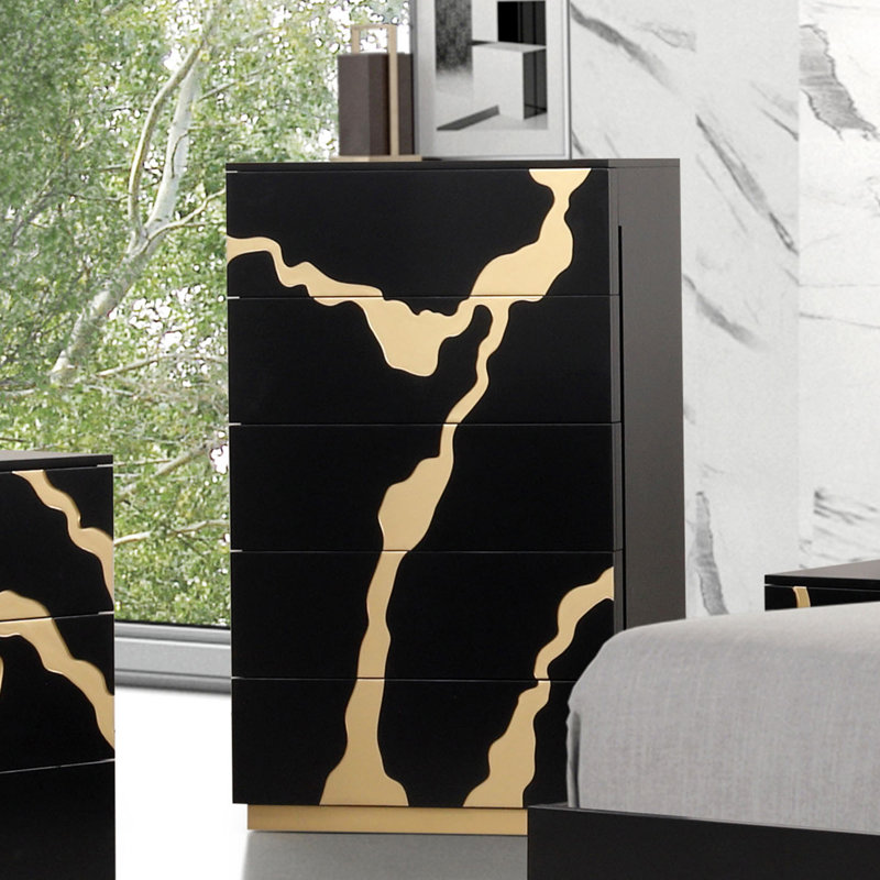 Commode à tiroirs de style contemporain