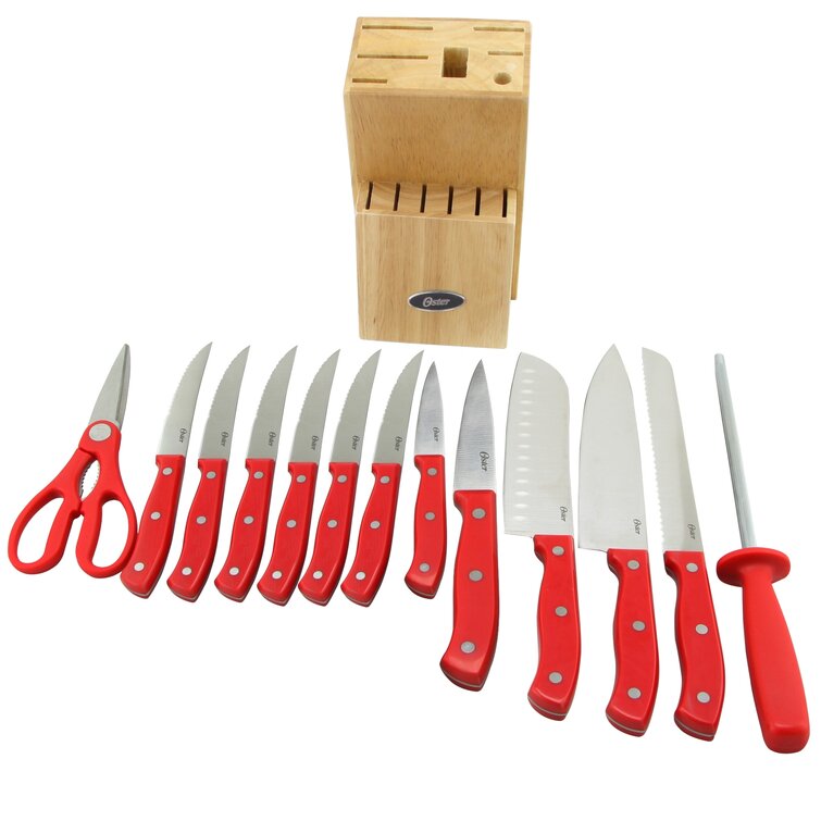 Oster Granger 14-Piece Cutlery Set w/ Wood Block