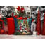 Coussin Keeshond and Santa Claus-101410275