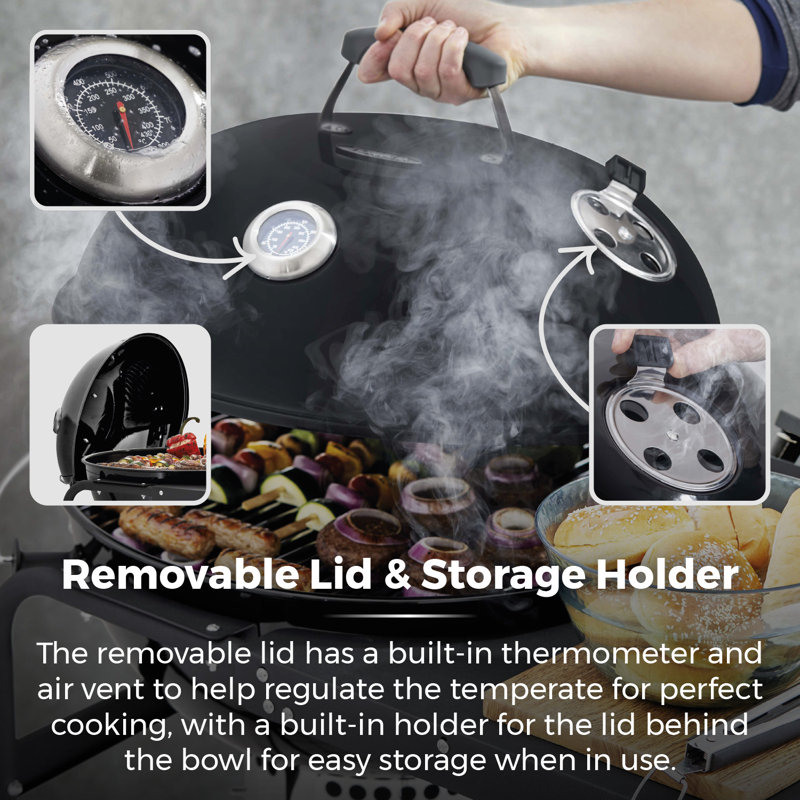 Tower 95cm W Kettle Charcoal Grill