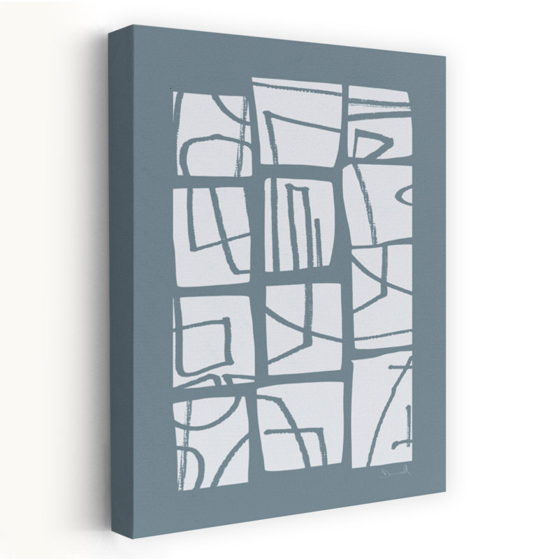 Art contemporain abstrait géométrique contemporain, H 36 po x l 24 po