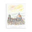Plaque murale Minimal Florence Skyline, design par Angela Steahling