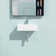 21"X16" White Ceramic Rectangular Wall Mounted Bathroom Sink With Faucet Hole And Overflow