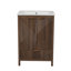 Meuble-lavabo moderne et compact en MDF autoportant, parfait pour les petites salles de bain