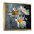 Toile avec cadre flottant or
