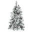 Arbre artificiel de 4 pi avec flocons de neige, 170 pointes de branches, 120 lumières colorées, fabrication, fabrication de feuilles de Noël festives, matériaux à DEL et en PE, mise en valeur de l'ambiance