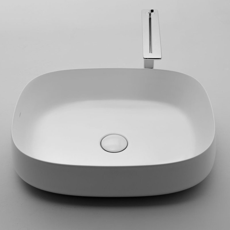 Seed 21.9'' L Bathroom Sink, Glossy White
