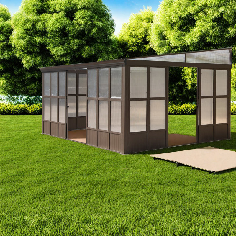 Spacious Modern Aluminum Canopies & Gazebos With Detachable Windows For Garden